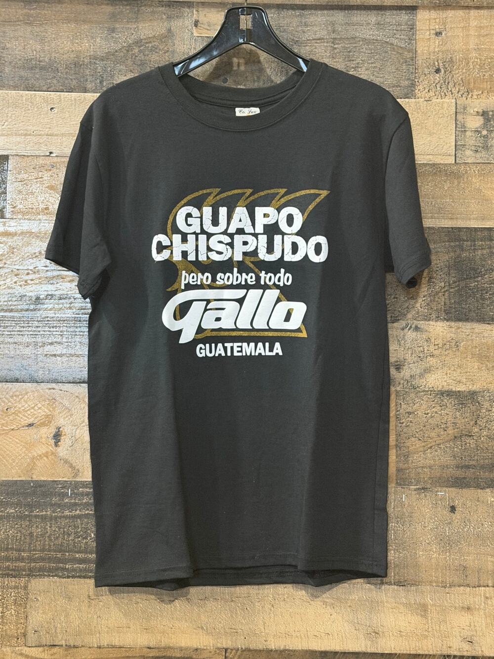 Vintage Co. Lux Cerveza Gallo Guatemala Graphic T-Shirt - Black (Size L)